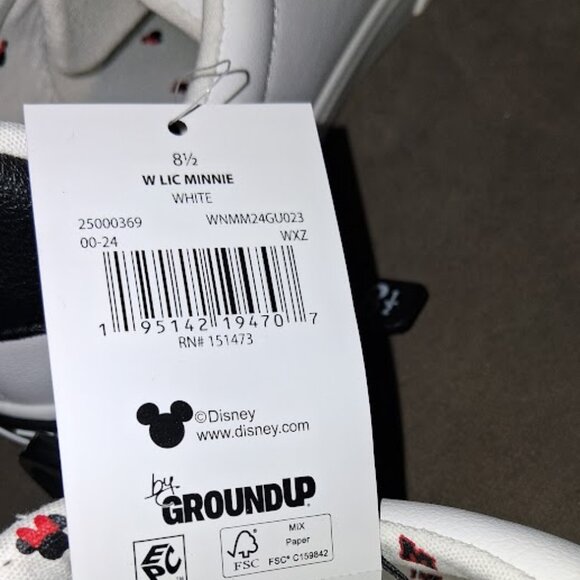 Disney Minnie Mouse Low Top Lace Up Sneakers Women's Size 8.5 NWT - Picture 9 of 11